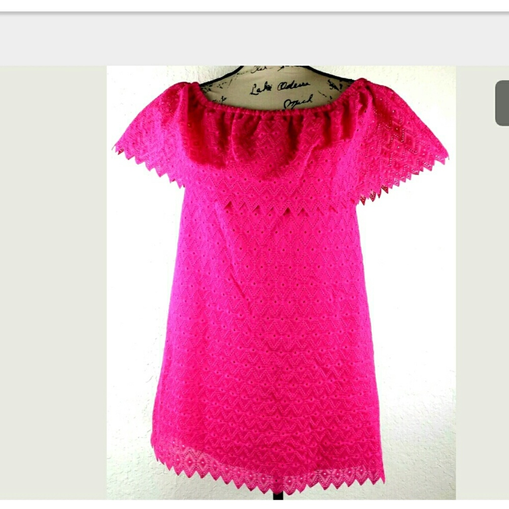 NEW Women's Mini Dress Tunic Tio Eyelet